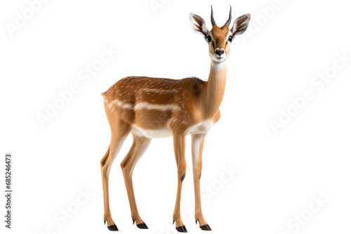 Gerenuk Jungle Beauty Deer on a White or Clear Surface PNG Transparent Background photo