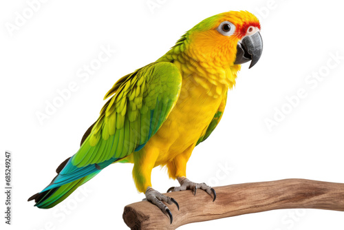 Parrot Colorful Aviator on a White or Clear Surface PNG Transparent Background