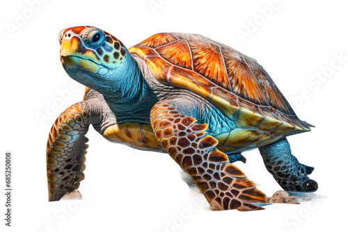 Sea Turtle Ancient Marine Wanderer on a White or Clear Surface PNG Transparent Background