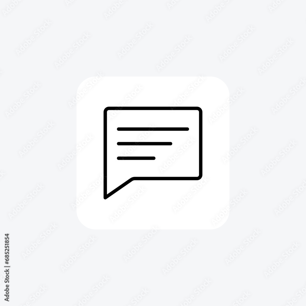 Comment, Interaction, Feedback, line icon, outline icon, pixel perfect icon Comment, Interaction, Feedback, line icon, outline icon, pixel perfect icon