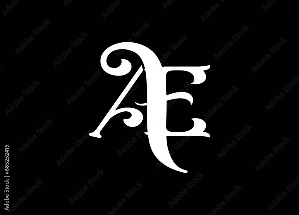 AE letter logo ,vector logo ,monogram logo design AE letter logo ,vector logo ,monogram logo design