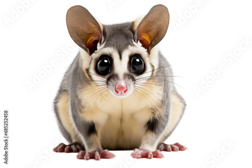 Sugar Glider Omnivorous Gliding Possum on a White or Clear Surface PNG Transparent Background