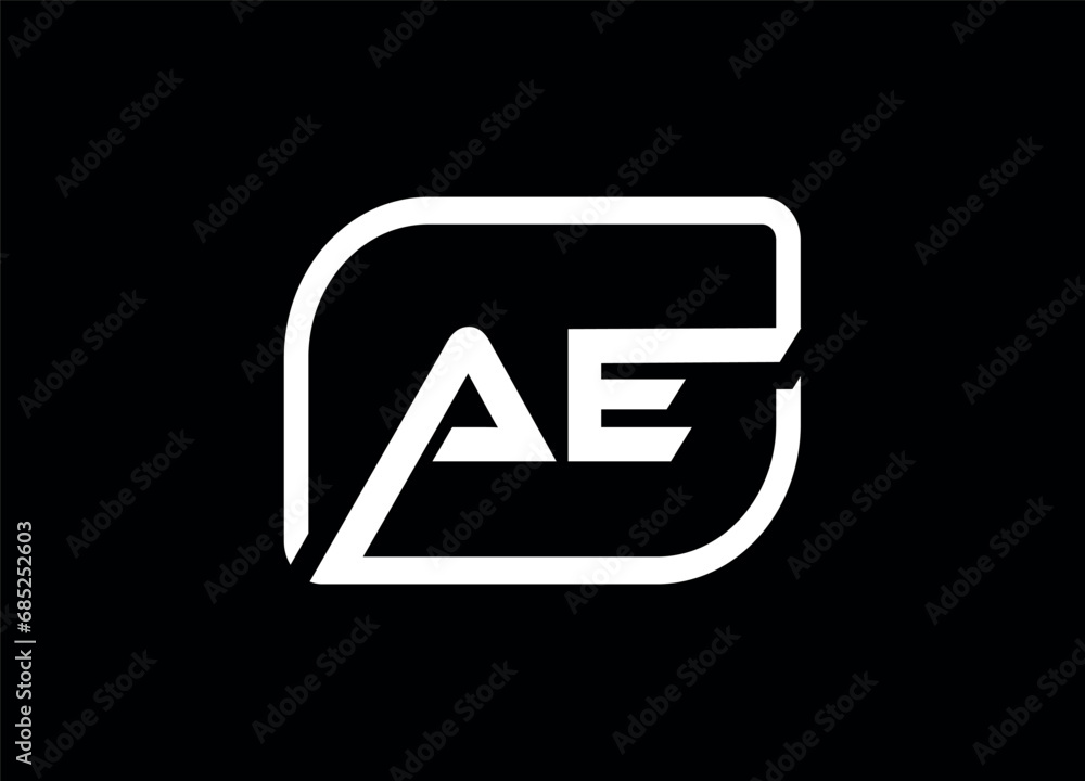 AE letter logo ,vector logo ,monogram logo design