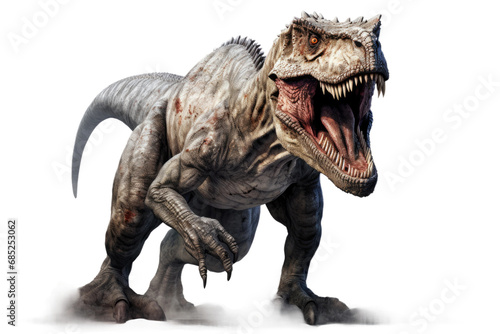 Tyrannosaurus Rex Iconic Cretaceous Hunter on a White or Clear Surface PNG Transparent Background © Usama