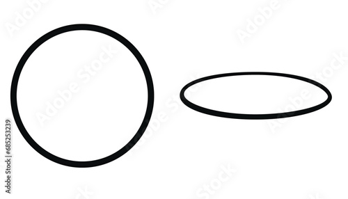 Black hool hoop. vector illustration photo