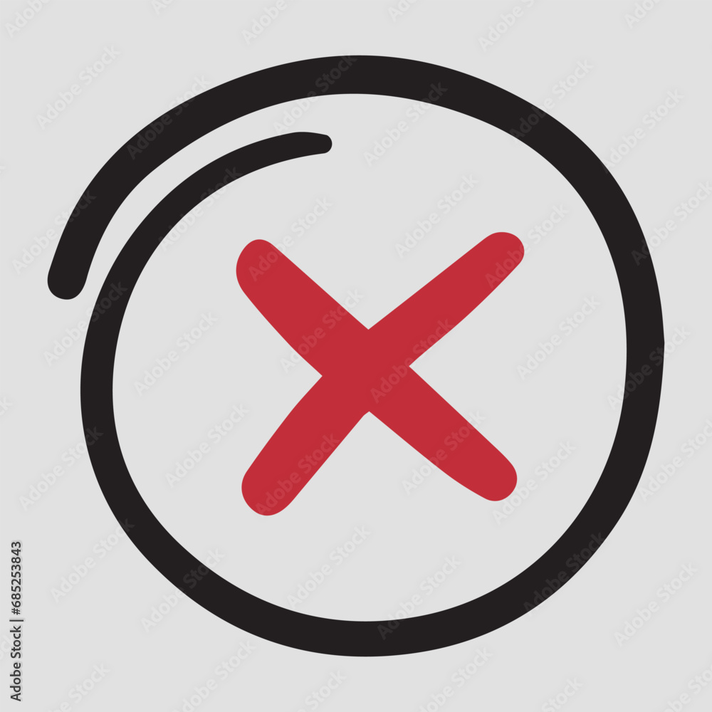 Obraz premium Icon No. Mark. Vector