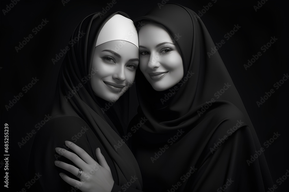 Two Arab intimate friends Two Arab intimate friends