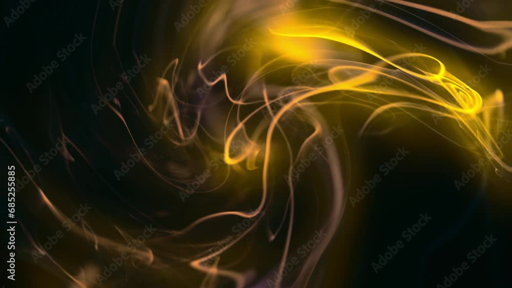 Gold smoke fumes on black background Gold smoke fumes on black background