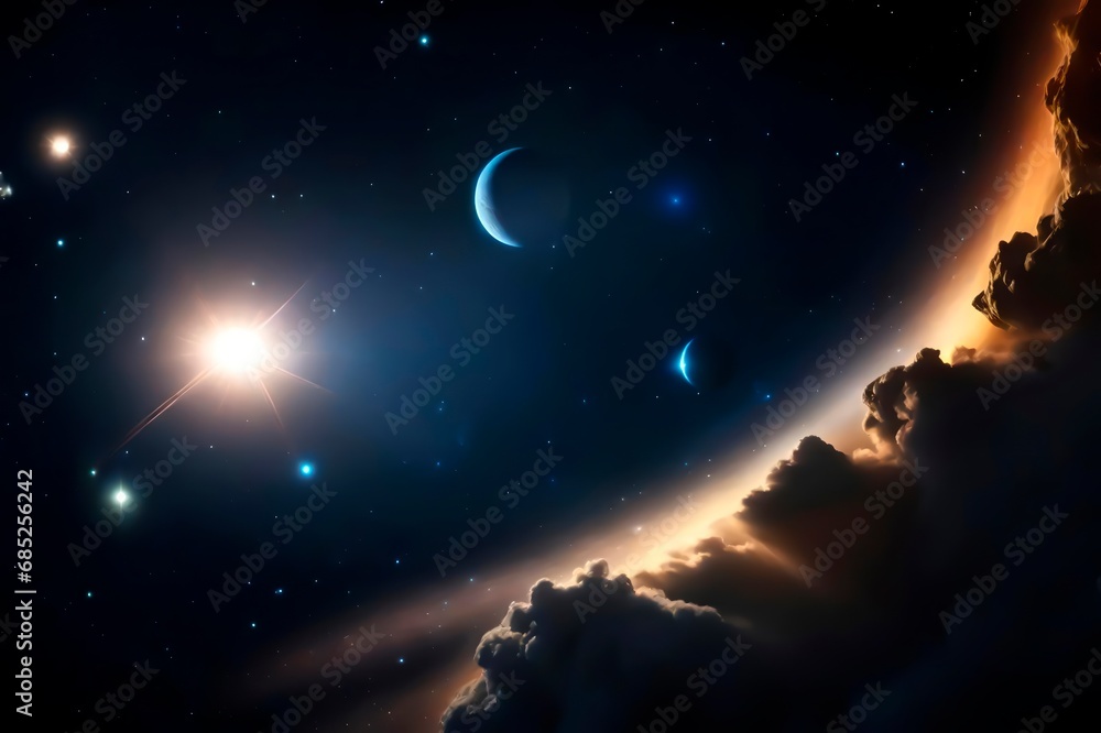 Naklejka premium Astronomie