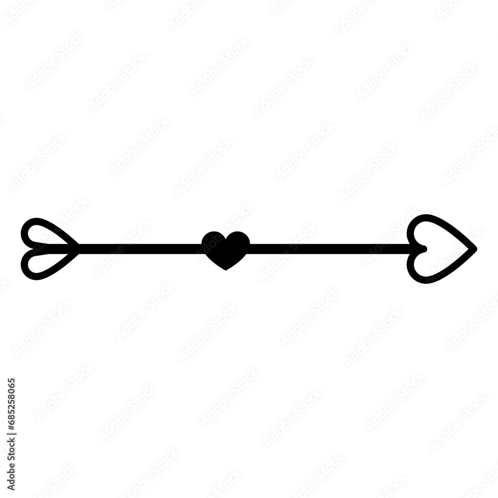 Pfeil mit Herz - Vektor
