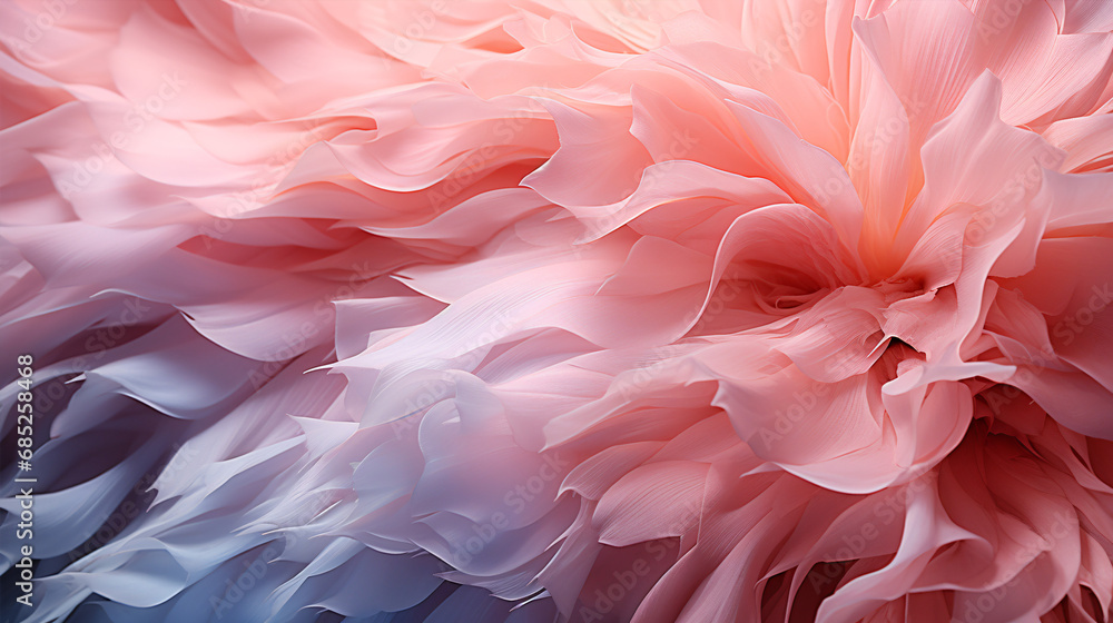 An abstract pink texture background is dramatically detailed in an incredibly close shot.
