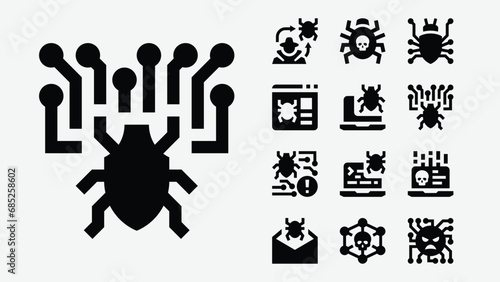 Malware Solid Icons photo