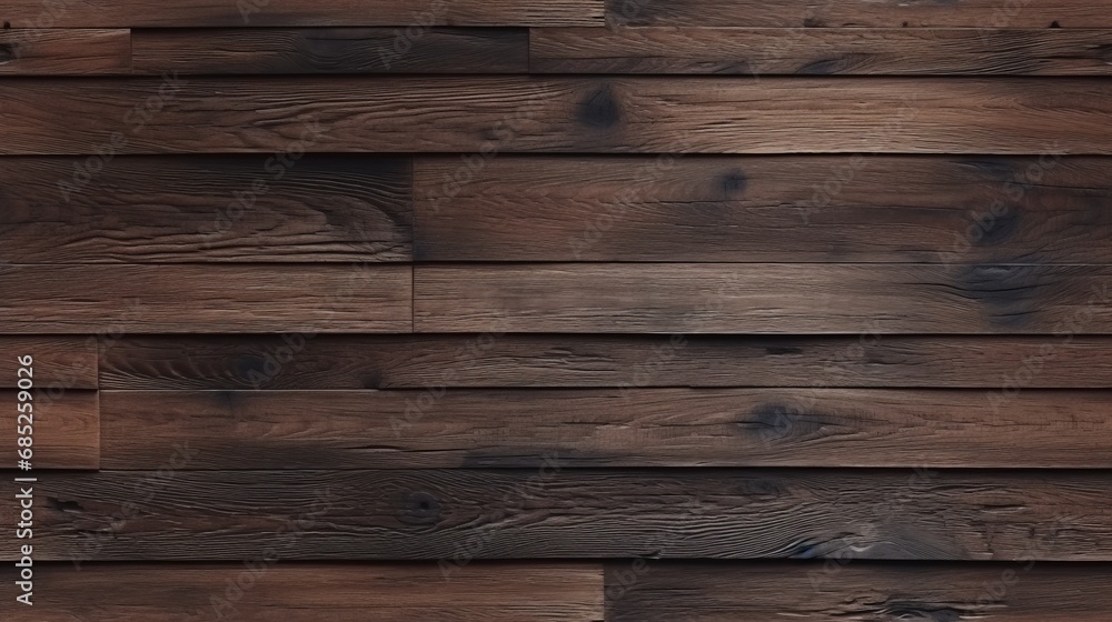Fototapeta premium Dark wood planks texture. Rustic wood texture. Wood background. Modern wooden top view