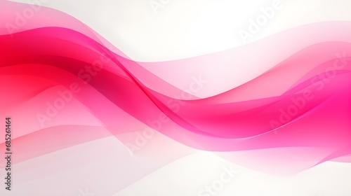 Gradient Background in hot pink and white Colors. Elegant Display Wallpaper with soft Waves