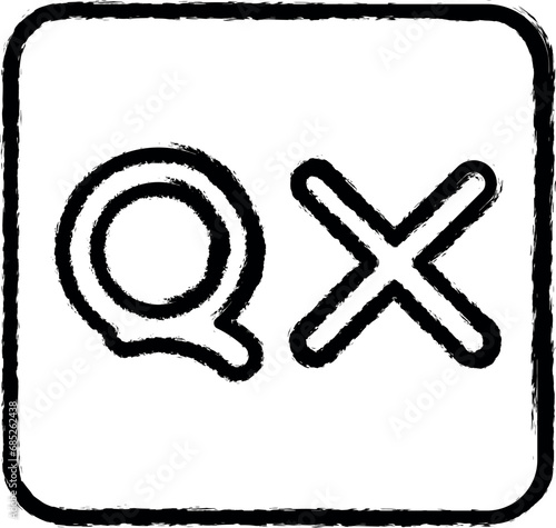editorial, quark icon grunge style vector