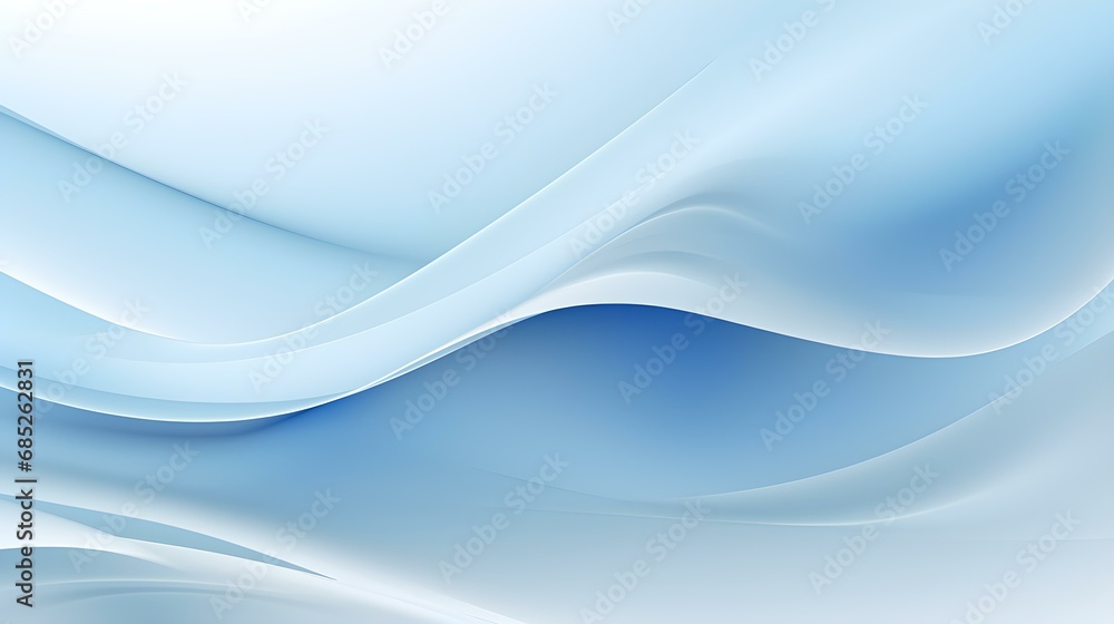 Obraz premium Gradient Background in light blue and white Colors. Elegant Display Wallpaper with soft Waves