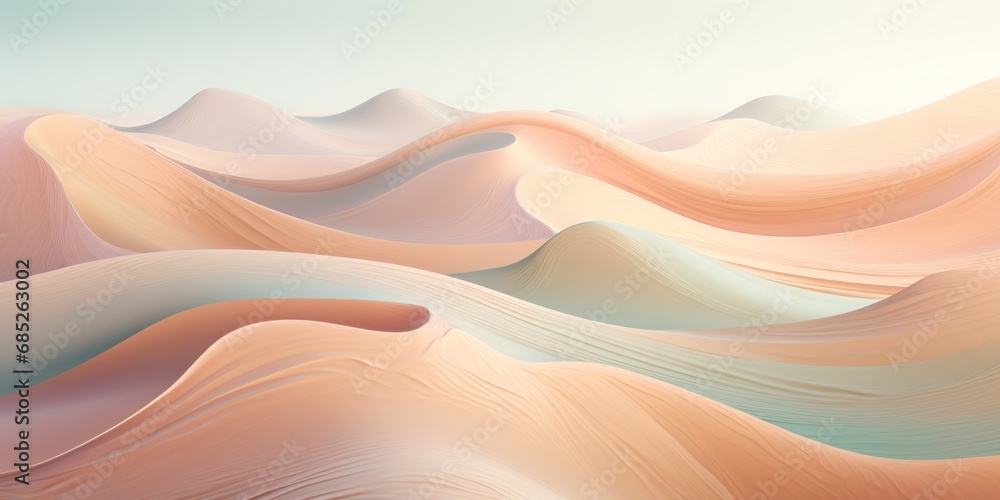 Desert landscape, abstract wavy texture background