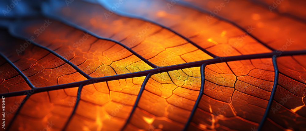 Macro photo of an autumn leaf. Macro photo of an autumn leaf.