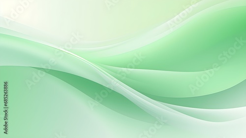 Gradient Background in light green and white Colors. Elegant Display Wallpaper with soft Waves
