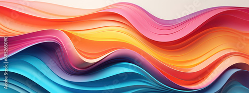 Dynamic wavy abstract with a vibrant color palette.