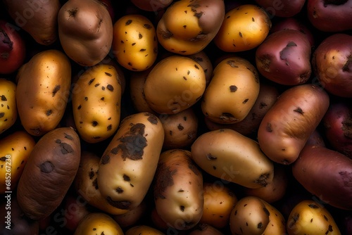 potatoes in a market