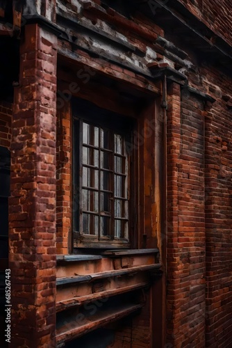 Capture the intricate beauty of aging architecture, showcasing the allure of peeling paint, weathered bricks, and rusted iron in a mesmerizing photograph.