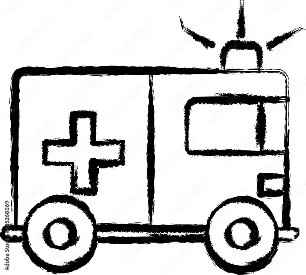 Firefighter, fire truck two color icon grunge style vector Firefighter, fire truck two color icon grunge style vector