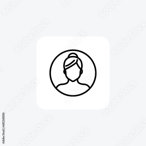 Female, Woman, line icon, outline icon, pixel perfect icon