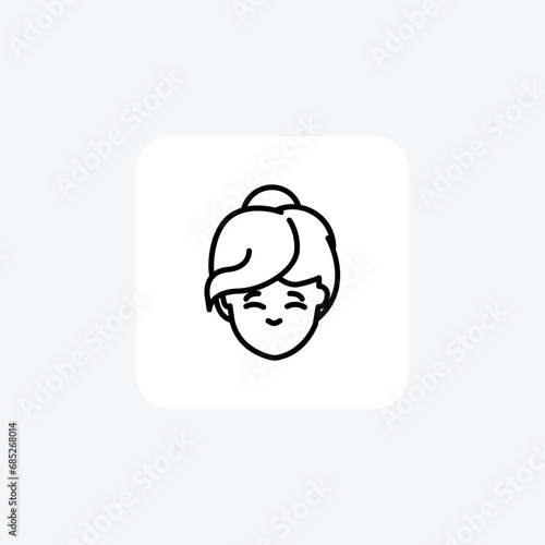 Face, Facial Features, Visage, line icon, outline icon, pixel perfect icon