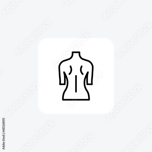 Body, Physical Structure, line icon, outline icon, pixel perfect icon