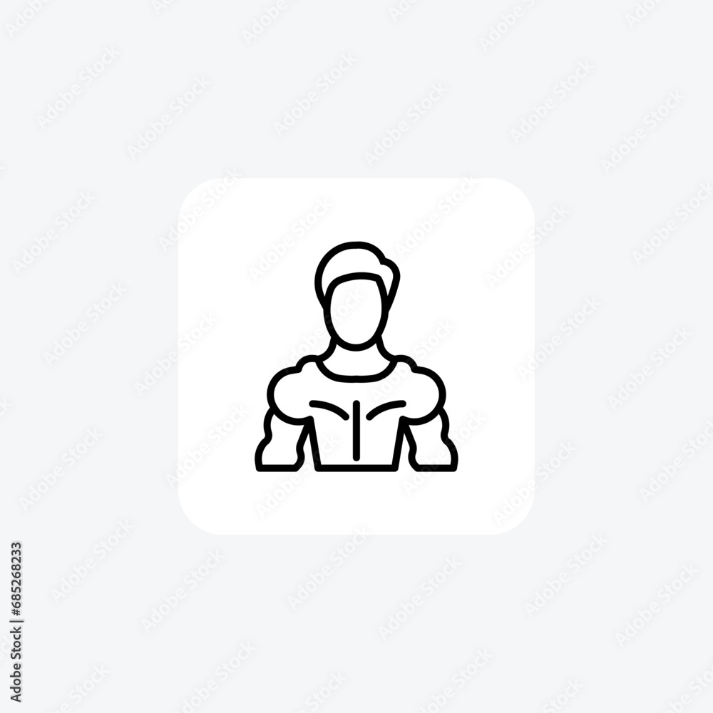 Athlete, Sportsmanship, line icon, outline icon, pixel perfect icon Athlete, Sportsmanship, line icon, outline icon, pixel perfect icon