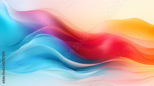 Smooth and Blurry Colorful Gradient Mesh Background. Modern Bright Rainbow Colors. ,Generated with AI.