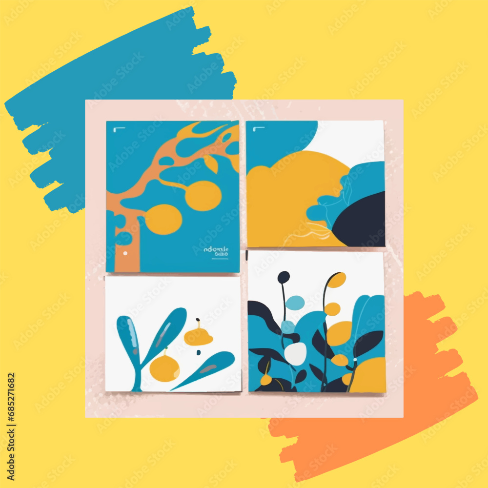 Minimalist style for decorating walls, postcards or brochure covers. Vector illustration design