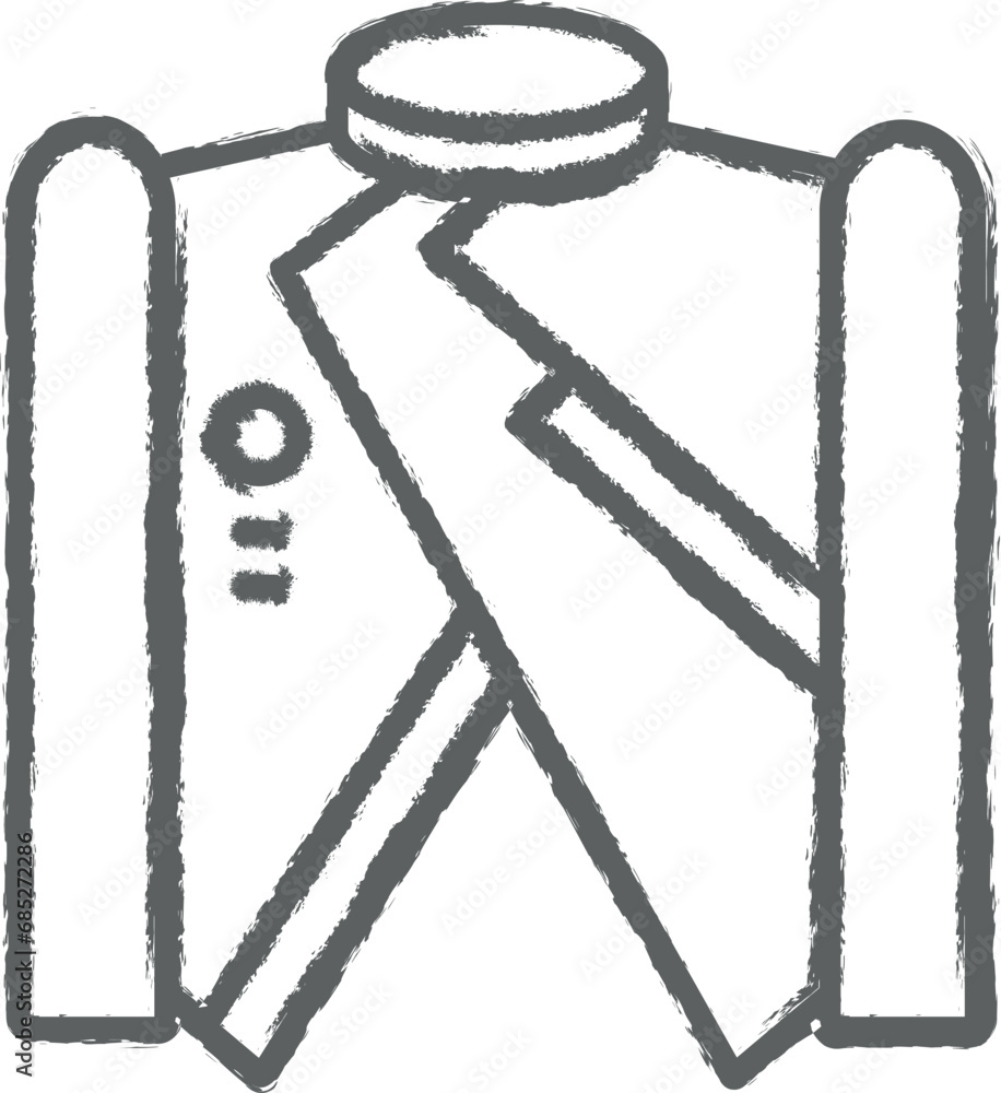 Jacket, technology icon grunge style vector Jacket, technology icon grunge style vector
