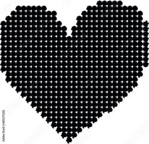 heart points icon grunge style vector