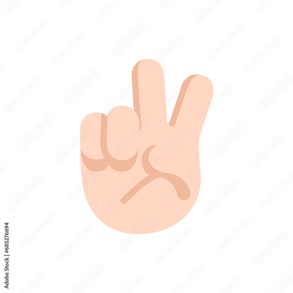 Victory Hand: Light Skin Tone Victory Hand: Light Skin Tone