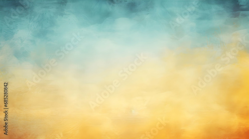 Light Blue and Yellow Gradient kraft paper vintage texture background for a letter,generated Ai. © ART