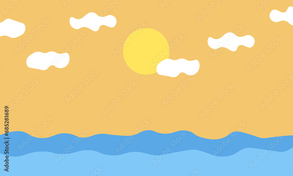 background with clouds and sun background with clouds and sun