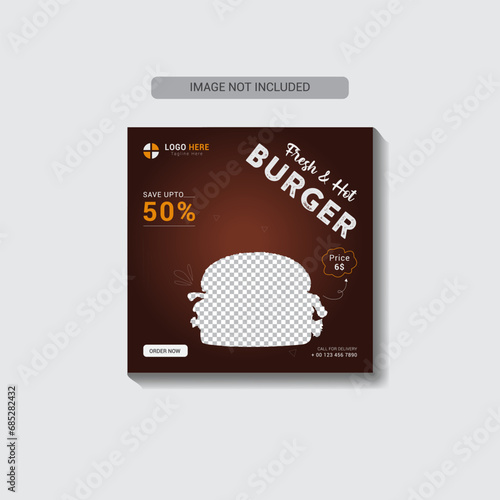 Vector social media food temple design