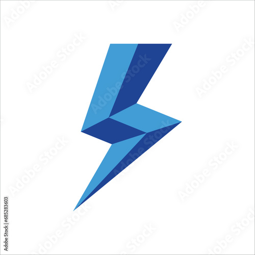 Free Download lightning logo template, bolt logo element, strom vector icon - GFXLoad