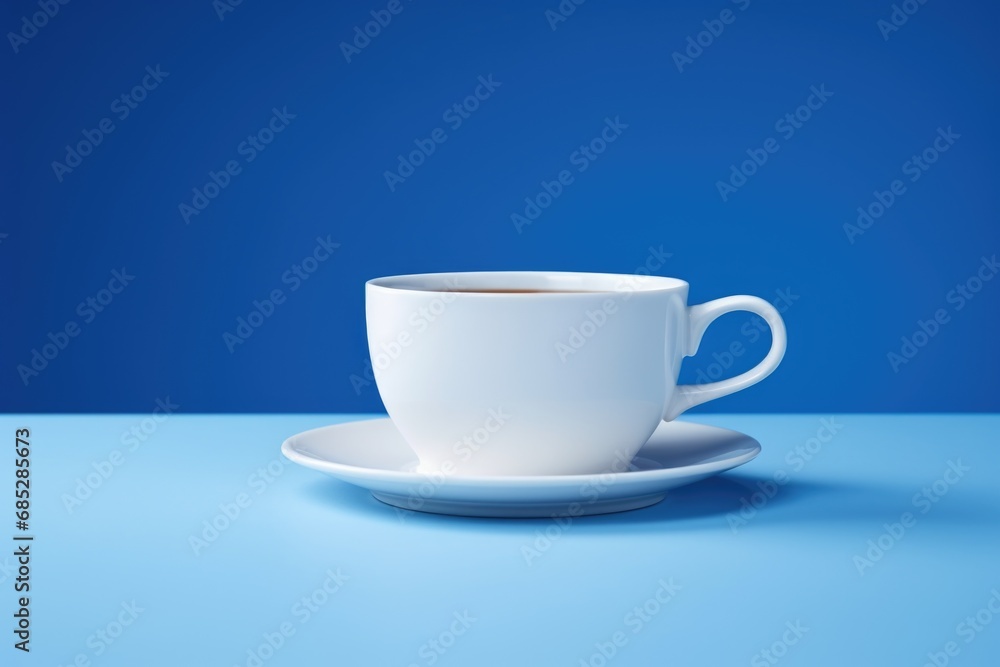 A cup of coffee sitting on a saucer. This image can be used to depict relaxation, morning routines, or coffee culture A cup of coffee sitting on a saucer. This image can be used to depict relaxation, morning routines, or coffee culture