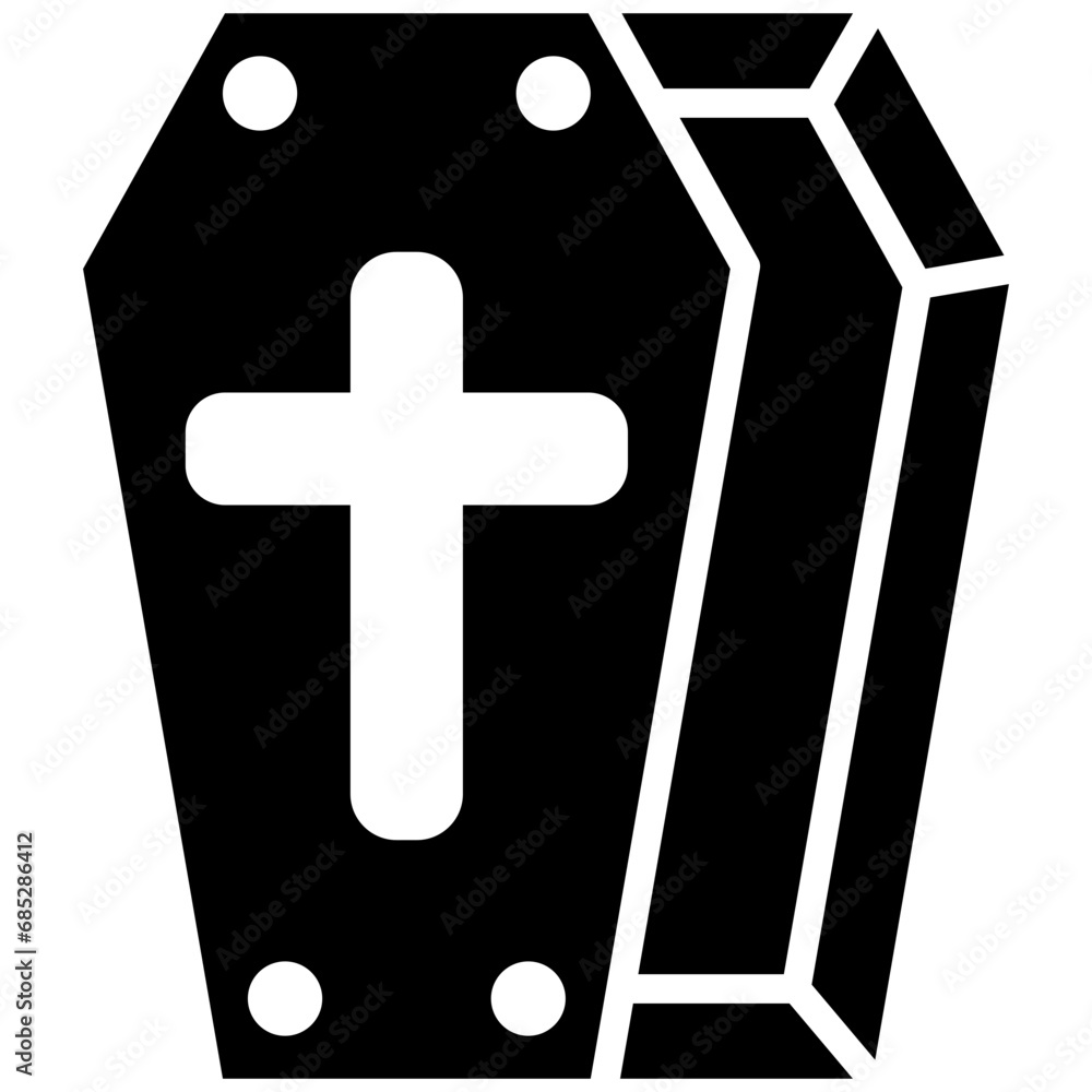 Obraz premium Coffin Icon