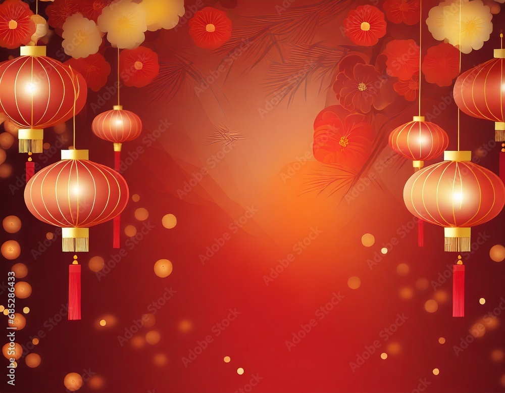 Chinese new year, blurred red background. Chinese new year, blurred red background.