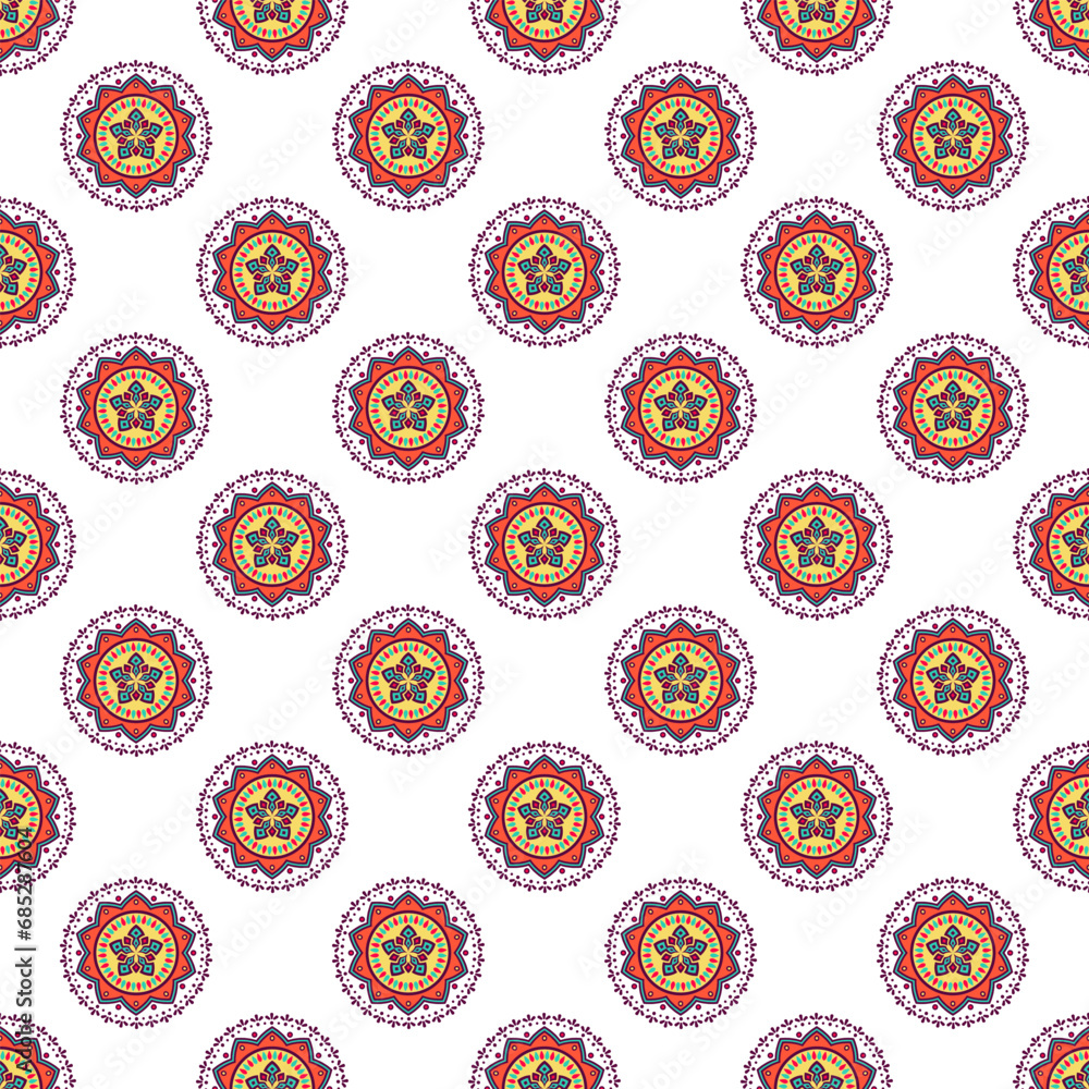 Seamless paisley patchwork pattern on white background. Seamless paisley patchwork pattern on white background.