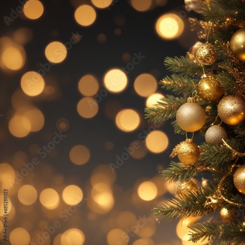 golden christmas tree © christmas