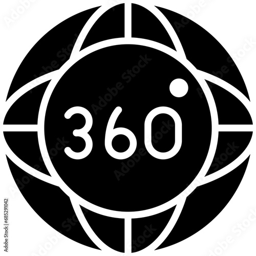 360 Degrees Icon