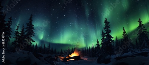 Photo composite of a serene...