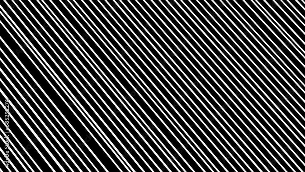 Abstract background with black stripes.Seamless loop video.Black pattern. Abstract background with black stripes.Seamless loop video.Black pattern.