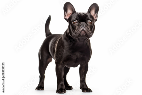 French Bulldog right side view portrait. Adorable canine studio photography © Laser Eagle