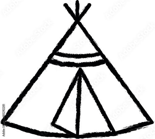 Russian, culture, tent, plague icon grunge style vector